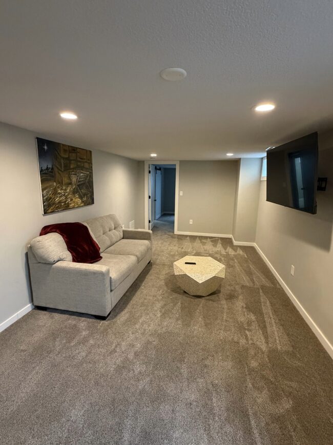 Shared living room where residents gather