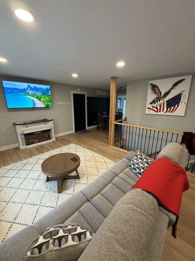 Comfortable common living area in an assisted living community